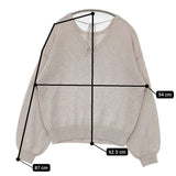 IENA テープヤーン パフ 2WAY プルオーバー 定価17600円 25080900702010 ニット 25SS ベージュ レディース イエナ【中古】5-0614M♪