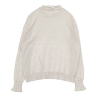 NOUVELLES DU PARADIS ムーコットン フリルハイネックプルオーバー コットン セーター ニット アイボリー レディース ヌーベルドゥパラディ【中古】5-0907T∞