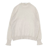 NOUVELLES DU PARADIS ムーコットン フリルハイネックプルオーバー コットン セーター ニット アイボリー レディース ヌーベルドゥパラディ【中古】5-0907T∞