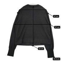 La TOTALITE ビジュー カーディガン 23AW ブラック レディース ラトータリテ【中古】5-0907M∞
