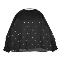 Gipsy GIPSY BLUE 未使用 ドット プルオーバー カットソー ブラック レディース ジプシー【中古】5-0911M∞