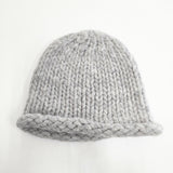 wisp wool hat ウールハット ニットキャップフランス製 帽子 ニットキャップ グレー レディース ウィスプ【中古】5-1117T◎