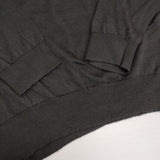 MARGARET HOWELL/JOHN SMEDLEY シルク100％ 578-8263001 CLOSE NECK T SHIRT KNIT セーター ニット ブラック レディース マーガレットハウエル/ジョンスメドレー【中古】5-1023T∞