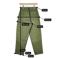 Shinzone ベイカーパンツ 定価20520円 BAKER PANTS 日本製 パンツ カーキ レディース シンゾーン【中古】5-0911G∞
