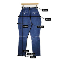 RALPH LAUREN ジョッパーズパンツ デニムパンツ ブルー レディース ラルフローレン【中古】5-0911G∞