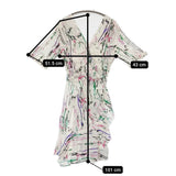 ISABEL MARANT FAVALLIA ARODIE DRESS Vネック フリル サイズ36 シルク ワンピース ホワイト レディース イザベルマラン【中古】5-0622S♪