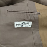 MARGARET HOWELL コットン ベルト付き 七分袖 トレンチコート ブラウン レディース マーガレットハウエル【中古】5-0816M∞