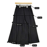 PASSIONE ワイド ガウチョ ニット パンツ ブラック レディース パシオーネ【中古】5-1023T∞