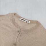 mina perhonen fledgy ys8396 イタリア製 定価61600円 コットン カーディガン ベージュ レディース ミナペルホネン【中古】5-1201M∞