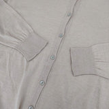 mina perhonen fledgy ys8396 イタリア製 定価61600円 コットン カーディガン ベージュ レディース ミナペルホネン【中古】5-1201M∞