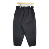 NO CONTROL AIR 短繊維ポリエステル・バルキー二重編みニット テーパードパンツ 定価24750円 製品洗い パンツ 23AW ブラック レディース ノーコントロールエアー【中古】5-1025T∞