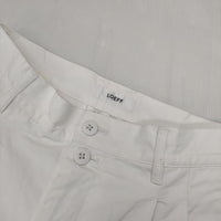 LOEFF コットンツイル 2タックパンツ2 定価36300円 パンツ ホワイト レディース ロエフ【中古】5-0911G∞