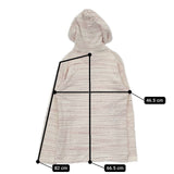 45R/45rpm DASH 裏起毛 パーカー オフホワイト ピンク レディース フォーティーファイブアールピーエム【中古】5-1025T∞