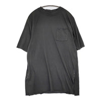 Lene レネ スリット ラグラン ポケット 五分袖 Ｔシャツ カットソー チャコールグレー レディース【中古】5-0622S♪
