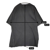 Lene レネ スリット ラグラン ポケット 五分袖 Ｔシャツ カットソー チャコールグレー レディース【中古】5-0622S♪