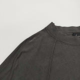 Lene レネ スリット ラグラン ポケット 五分袖 Ｔシャツ カットソー チャコールグレー レディース【中古】5-0622S♪