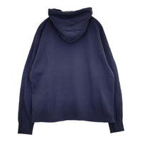 NATURAL LAUNDRY ライト裏毛ロングスウェット ハーフジップ パーカー ネイビー レディース ナチュラルランドリー【中古】5-0911M∞