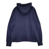 NATURAL LAUNDRY ライト裏毛ロングスウェット ハーフジップ パーカー ネイビー レディース ナチュラルランドリー【中古】5-0911M∞