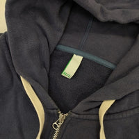 NATURAL LAUNDRY ライト裏毛ロングスウェット ハーフジップ パーカー ネイビー レディース ナチュラルランドリー【中古】5-0911M∞