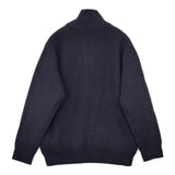 ORCIVAL RC-4312 ハーフジップ ハイネック ウール セーター ニット ネイビー レディース オーシバル/オーチバル【中古】5-1025T∞