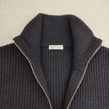 ORCIVAL RC-4312 ハーフジップ ハイネック ウール セーター ニット ネイビー レディース オーシバル/オーチバル【中古】5-1025T∞