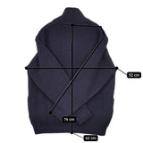 ORCIVAL RC-4312 ハーフジップ ハイネック ウール セーター ニット ネイビー レディース オーシバル/オーチバル【中古】5-1025T∞