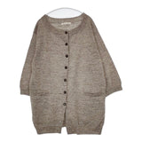 soil ウール チュニックニット カーディガン グレージュ レディース ソイル【中古】5-1025T∞