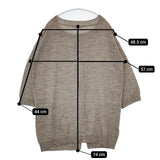 soil ウール チュニックニット カーディガン グレージュ レディース ソイル【中古】5-1025T∞