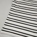 MARGARET HOWELL 578-169503 コットン ボーダー 長袖Ｔシャツ カットソー ロンＴ ホワイト ブラック レディース マーガレットハウエル【中古】5-0816M∞