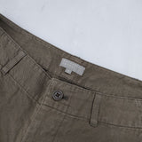MARGARET HOWELL MHW07610369144 コットンリネン パンツ カーキ系 レディース マーガレットハウエル【中古】5-0911M∞