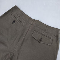 MARGARET HOWELL MHW07610369144 コットンリネン パンツ カーキ系 レディース マーガレットハウエル【中古】5-0911M∞