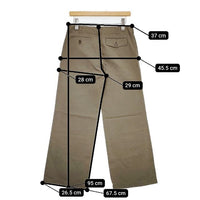 MARGARET HOWELL MHW07610369144 コットンリネン パンツ カーキ系 レディース マーガレットハウエル【中古】5-0911M∞