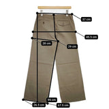 MARGARET HOWELL MHW07610369144 コットンリネン パンツ カーキ系 レディース マーガレットハウエル【中古】5-0911M∞