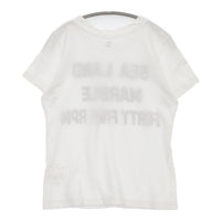 45R/45rpm ロゴ サイズ2 半袖Ｔシャツ カットソー ホワイト レディース フォーティーファイブアールピーエム【中古】5-0708S♪