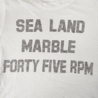 45R/45rpm ロゴ サイズ2 半袖Ｔシャツ カットソー ホワイト レディース フォーティーファイブアールピーエム【中古】5-0708S♪