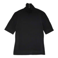 Yohji Yamamoto NA-T82-030 サイズ3 ハイネック 半袖Ｔシャツ カットソー ブラック レディース ヨウジヤマモト【中古】5-0708S♪