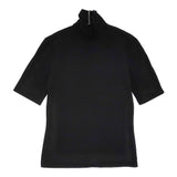 Yohji Yamamoto NA-T82-030 サイズ3 ハイネック 半袖Ｔシャツ カットソー ブラック レディース ヨウジヤマモト【中古】5-0708S♪