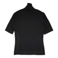 Yohji Yamamoto NA-T82-030 サイズ3 ハイネック 半袖Ｔシャツ カットソー ブラック レディース ヨウジヤマモト【中古】5-0708S♪