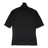 Yohji Yamamoto NA-T82-030 サイズ3 ハイネック 半袖Ｔシャツ カットソー ブラック レディース ヨウジヤマモト【中古】5-0708S♪