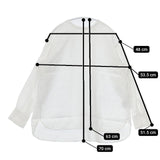 かぐれ リネンクルーネックプルオーバー 定価13200円 GA25-23M003 ブラウス シャツ ホワイト レディース かぐれ【中古】5-0816M∞