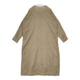 Midi-umi コットン シャツワンピ 長袖 ワンピース ベージュ レディース ミディウミ【中古】5-0816M∞