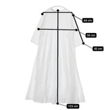 mizuiro-ind クルーネックボリュームフレアワンピース 定価19800円 七分袖 コットン ワンピース ホワイト レディース ミズイロインド【中古】5-0816M∞