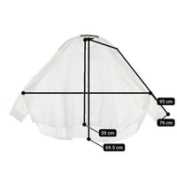 mizuiro-ind バックギャザーワイドシャツ コットン ブラウス シャツ ホワイト レディース ミズイロインド【中古】5-0922M∞