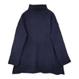 Plantation ハイネック フロントポケット付き ウール セーター ニット ネイビー レディース プランテーション【中古】5-1025T∞