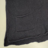 Plantation ハイネック フロントポケット付き ウール セーター ニット ネイビー レディース プランテーション【中古】5-1025T∞