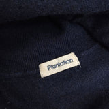 Plantation カシミヤ タートルネック セーター ニット ネイビー レディース プランテーション【中古】5-1025T∞