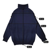 Plantation カシミヤ タートルネック セーター ニット ネイビー レディース プランテーション【中古】5-1025T∞