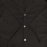 Plantation コットンシルク ロング カーディガン ブラック レディース プランテーション【中古】5-0816M∞