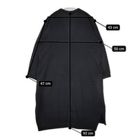 Plantation コットンシルク ロング カーディガン ブラック レディース プランテーション【中古】5-0816M∞
