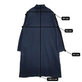 Plantation インディゴ コットンウール コート ネイビー レディース プランテーション【中古】5-0922M∞